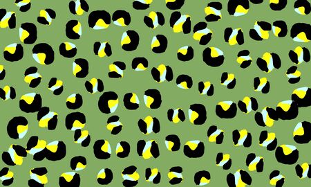 Leopard print. Animal skin pattern. Leopard texture. Panther skin background. Vector.のイラスト素材