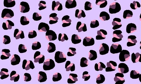 Leopard print. Animal skin pattern. Leopard texture. Panther skin background. Vector.のイラスト素材