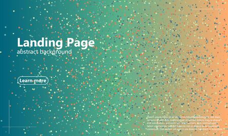 Landing page. Geometric background. Minimal abstract cover design. Creative colorful wallpaper. Trendy gradient poster. Vector illustration. Website landing page.のイラスト素材