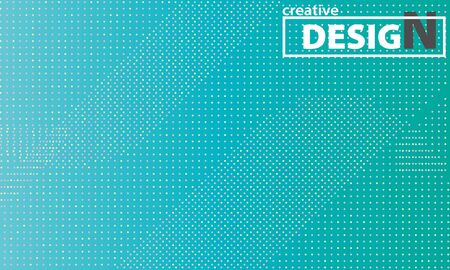 Gradient halftone pattern. Color circles on blue background. Vector illustration. Colorful polka dots pattern.のイラスト素材