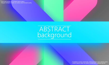 Abstract background colorful. Modern material design. Cover layout template. 3d illustration. Vector. Geometric abstract colorful background.のイラスト素材