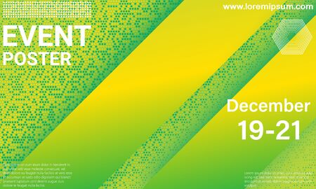 Event poster. Business background. Colorful elements. Announcement conference. Abstract cover design. Vector illustration.のイラスト素材