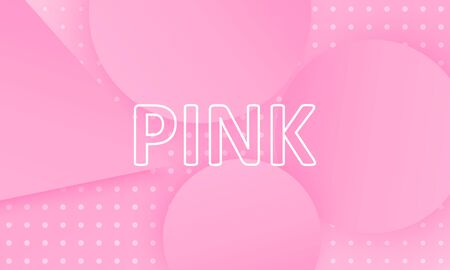Pink design. Fluid shapes. Minimal cover design. Creative colorful wallpaper. Trendy gradient poster. Vector illustration. Abstract pink background.のイラスト素材