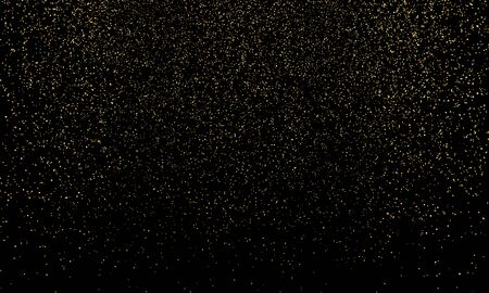 Golden confetti. Gold abstract particles. Sparkle glitter background. Vector illustration.のイラスト素材