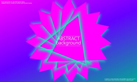 Geometric background. Minimal abstract cover design. Creative colorful wallpaper. Trendy gradient poster. Vector illustration.のイラスト素材