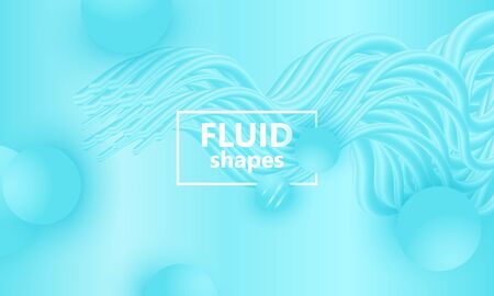 Blue background. Abstract liquid pattern. Vector illustration. Flow fluid.のイラスト素材