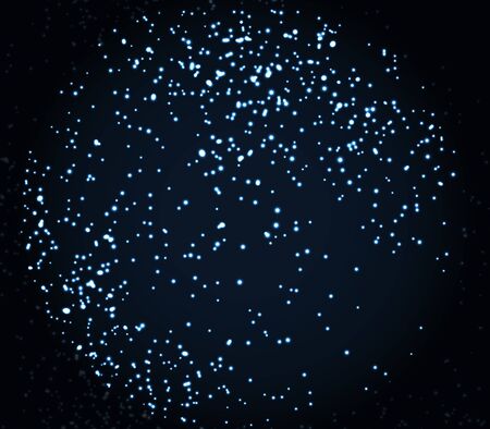 Space Stars Background. Vector Illustration of The Night Sky. Glitter texture. Abstract particles....