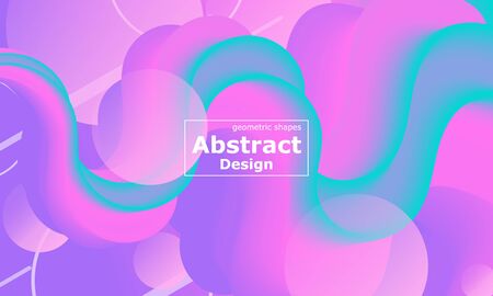 Flow shape. Fluid background. Trendy abstract cover. Futuristic design poster. Colorful gradient. Vector. Fluid flow.のイラスト素材