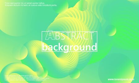 Green abstract background. Website landing page. Minimal cover design. Creative colorful wallpaper. Trendy gradient poster. Vector illustration.のイラスト素材