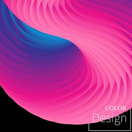 3d Poster. Fluid Colors. Liquid Shape. Ink Splash. Colorful Cloud. Flow Wave. Modern Poster. Color Background. Vector.のイラスト素材