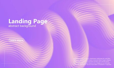 Fluid shape. Abstract flow. Trendy poster. Colorful futuristic gradient. Geometric background. 3d fluid banner.のイラスト素材