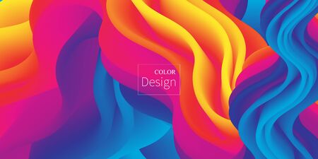 Fluid Flow. Ink Splash. Liquid Color. Fluid Shape. Ink In Water Isolated. Abstract Flow. Vibrant Color. Trendy Poster. Colorful Gradient. Ink In Water. 3d Wave. Fluid Colors. Liquid Shape. Flow Wave.のイラスト素材