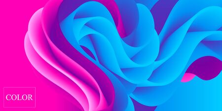 Fluid Flow. Liquid Color. Fluid Background. Colorful Futuristic Poster. Abstract Flow. Vibrant Color. Trendy Poster. Colorful Gradient. Ink In Water. 3d Wave. Fluid Colors. Liquid Shape. Flow Wave.のイラスト素材