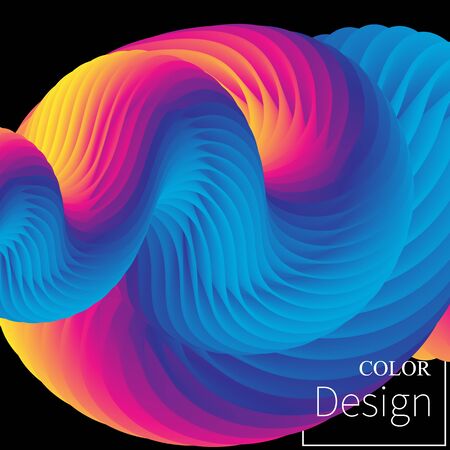 Fluid Flow. Liquid Color. Fluid Background. Colorful Futuristic Poster. Abstract Flow. Vibrant Color. Trendy Poster. Colorful Gradient. Ink In Water. 3d Wave. Fluid Colors. Liquid Shape. Flow Wave.のイラスト素材