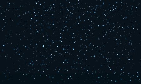 Star Sky. Space Stars Background. Glitter Particles. Vector Illustration. Night Sky With Blue Stars. Space Galaxy.のイラスト素材