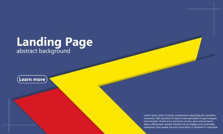 Minimal layout. Modern material design. 3d geometric background. Cover layout magazines template. Abstract paper cut background. Vector.のイラスト素材