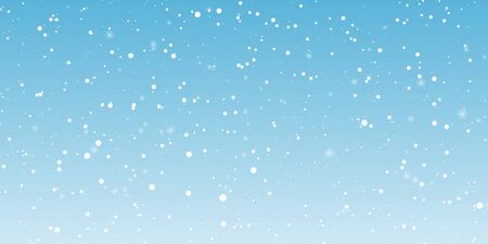 Snow Winter Background. White Snowflakes. Winter Falling Snow. Vector Illustration. Snowfall background.のイラスト素材
