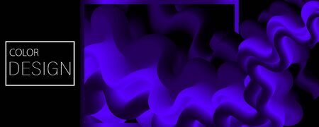 Purple Background. Fluid Flow. Landing Page. 3d Fluid Poster. Abstract Flow. Trendy Poster. 3d fluid vector. Purple Poster. Geometric Background. 3d Fluid Banner.のイラスト素材