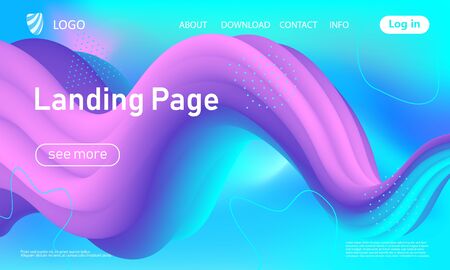 3d Poster. Liquid Color. Fluid Background. Colorful Futuristic Design. Abstract Flow. Vibrant Color. Trendy Poster. Colorful Gradient. Ink Liquid. 3d Wave. Fluid Colors. Vibrant Design. Flow Wave.のイラスト素材
