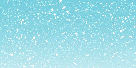 Snow Winter Background. White Snowflakes. Winter Falling Snow. Vector Illustration. Snowfall background.のイラスト素材