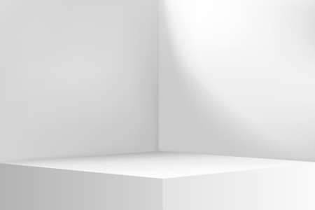 Empty Corner, Room Inner Space, Interior Mock Upのイラスト素材