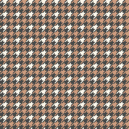 Houndstooth seamless pattern. Tartan tweed print. Vector illustrationのイラスト素材