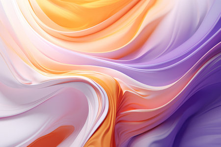 Colorful abstract swirl background, light violet and orange colors.の素材