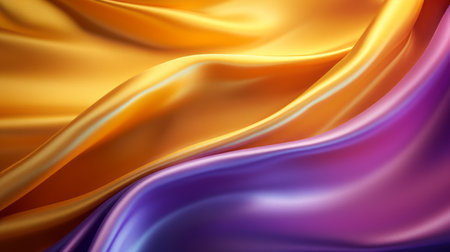 Colored modern canvas with swirls light violet and orange colors. Fluid background.の素材