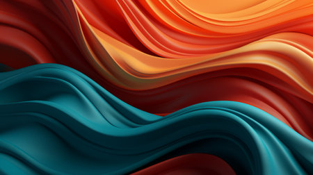 Bright draped silk backdrop. Satin luxury curtain background. Shiny liquid fabric. Soft folds, wavy lines, ripple effect.の素材