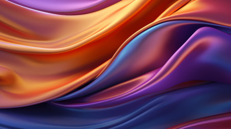 Colored modern canvas with swirls light violet and orange, light magenta and turquoise colors. Fluid background.の素材