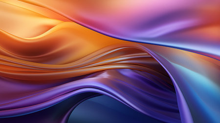 Colored modern canvas with swirls light violet and orange, light magenta and turquoise colors. Fluid background.の素材