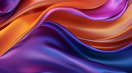 Colored modern canvas with swirls light violet and orange, light magenta and turquoise colors. Fluid background.の素材