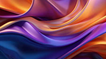 Colored modern canvas with swirls light violet and orange, light magenta and turquoise colors. Fluid background.の素材