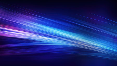 Abstract colorful light streaks on a dark backgroundの素材