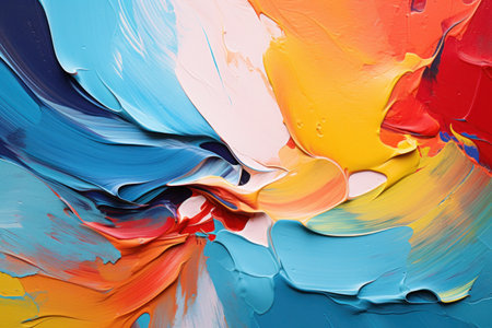 Colorful abstract paint texture with vibrant huesの素材