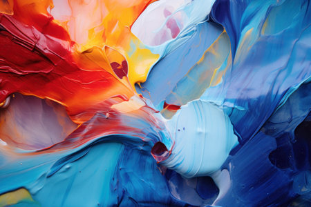 Colorful abstract paint texture with vibrant huesの素材