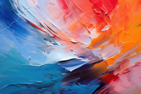 Colorful abstract paint texture with vibrant huesの素材