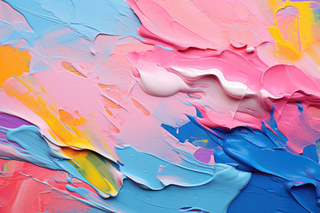 Colorful abstract paint texture with vibrant huesの素材