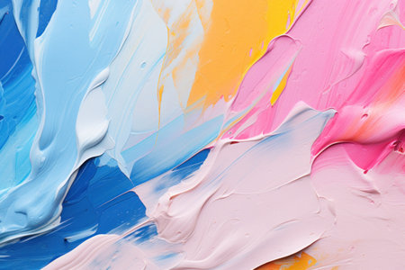 Colorful abstract paint texture with vibrant huesの素材