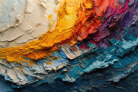 Colorful abstract paint texture with vibrant huesの素材