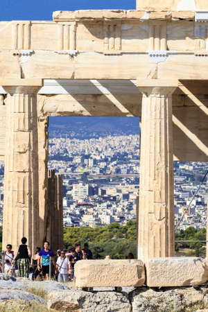 Greek columnsのeditorial素材