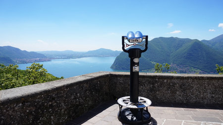 Spectacular panorama: Viewpoint from the sanctuary Sanctuary of the Madonna della Ceriola in Monte...