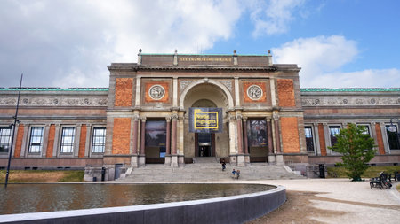 COPENHAGEN, DENMARK - MAY 31, 2017: view of the National Gallery of Denmark Statens Museum for Kunst, also known as SMK, Copenhagen, Denmarkのeditorial素材