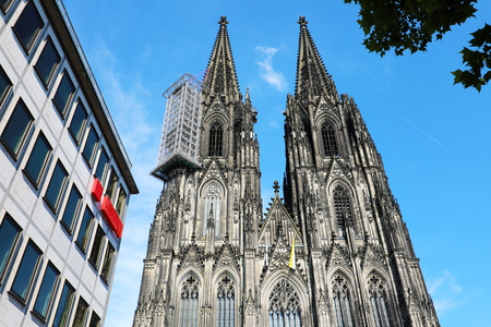 Famous Cathedral in Cologne, Germany, Europeの写真素材