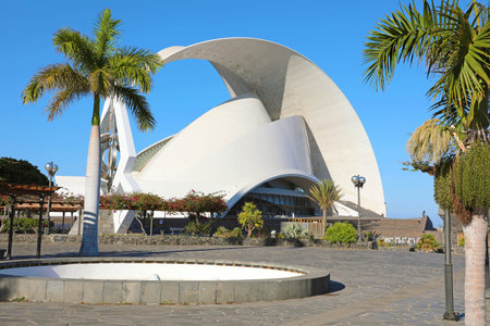 TENERIFE, SPAIN - MAY 26, 2019: Tenerife Auditorium designed by architect Santiago Calatrava.のeditorial素材