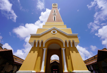 Beautiful Clock Tower inside Aracaju Municipal Market, Sergipe, Brazil