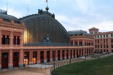 Atocha train station in madridのeditorial素材