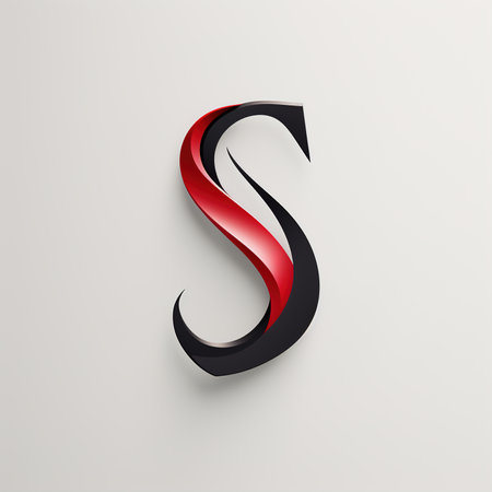 Elegant aggressive logo letter S design minimalism on a light background. Sign icon font typography concept.の素材