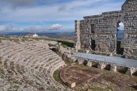 Acinipo, roman amphitheaterの写真素材