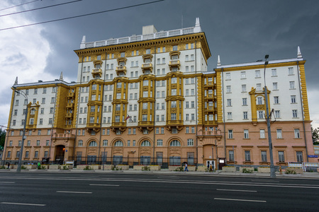 MOSCOW, RUSSIA - JULY 30, 2017: The Embassy of the United States of America, the diplomatic mission of the USA in the Russian Federation, Moscowのeditorial素材